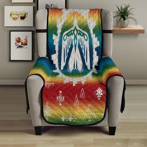 Thunderbird Rainbow Native American 23" Chair Sofa Protector
