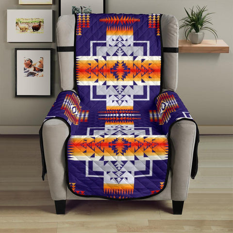 Purple Native Tribes Pattern Native American 23 Chair Sofa Protector