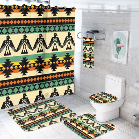 BS-00077 Pattern Native American Bathroom Set