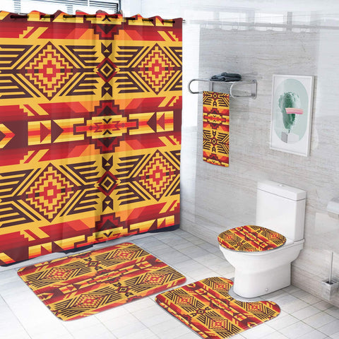 BS-00072 Pattern Native American Bathroom Set