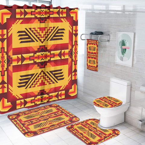 BS-00071 Pattern Native American Bathroom Set