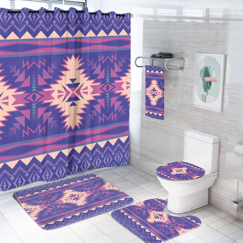 BS-000106 Pattern Native American Bathroom Set