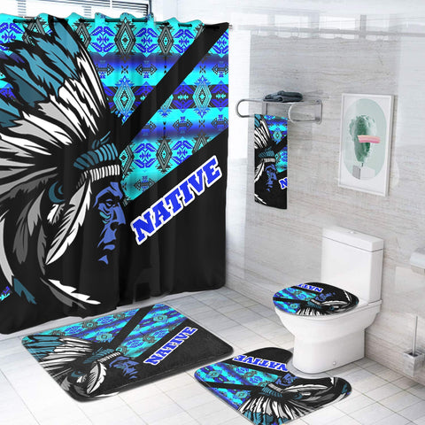 BS-000111 Pattern Native American Bathroom Set