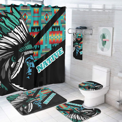 BS-000113 Pattern Native American Bathroom Set