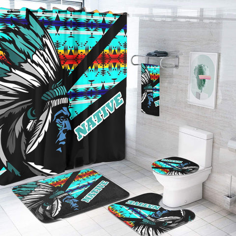 BS-000118 Pattern Native American Bathroom Set