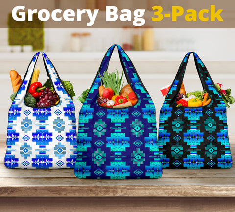 Pattern Grocery Bag 3-Pack SET 41