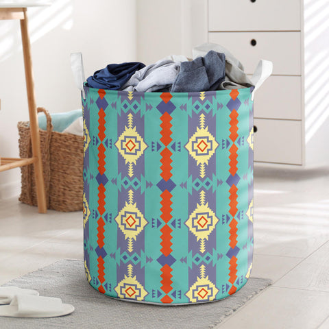 LB0033 Pattern Native American Laundry Basket