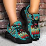 Blue Native Tribes Pattern Native American Chunky Sneakers