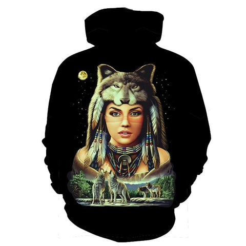 Women Native American All Over Hoodie no link