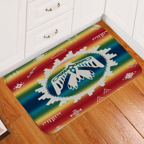 GB-NAT00077 Thunderbird Rainbow Native American Doormat