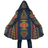 Blue Ethnic Pattern Native American AOP Cloak - ProudThunderbird