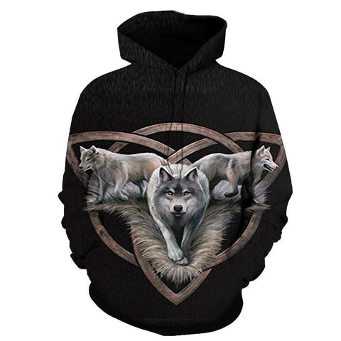 Wolf Native American All Over Hoodie no link