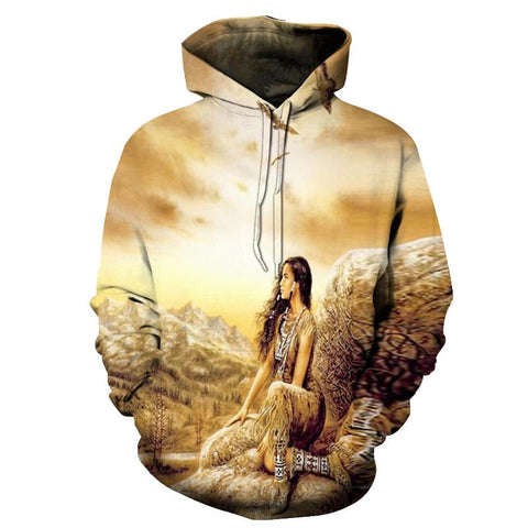 The Bird Mountain Women Native American All Over Hoodie no link