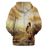 The Bird Mountain Women Native American All Over Hoodie no link