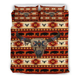 GB-NAT00241-02 Bison Head Native American Bedding Sets