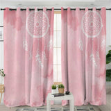 Dreamcatcher Blue Pink Purple Native American Design Window Living Room Curtain - ProudThunderbird