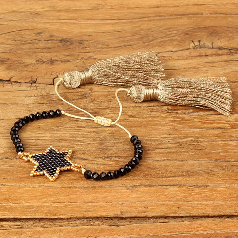 New Gold Star Seed Beads Native American Bracelets