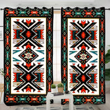 Tribe Colorful Pattern Native American Design Living Room Curtain