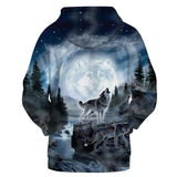 Night Wolf Native American All Over Hoodie no link - Powwow Store