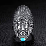 Native American Indian Rings Indian Chief Men