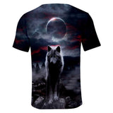 Moon Wolf Winter Native American 3D Tshirt - Powwow Store