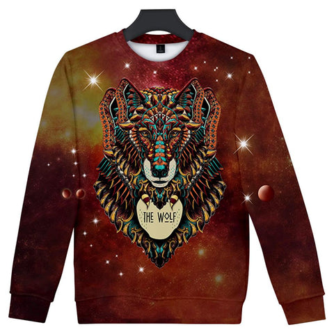 Wolf  Native American Art Sweatshirt