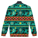 Kokopelli Myth Green Native American 3D Sweatshirt