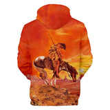 Native American Warrior All Over Hoodie - Powwow Store