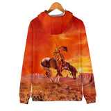 Native American Warrior All Over Hoodie - Powwow Store