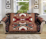 Orange Geometric Native American 70 Chair Sofa Protector