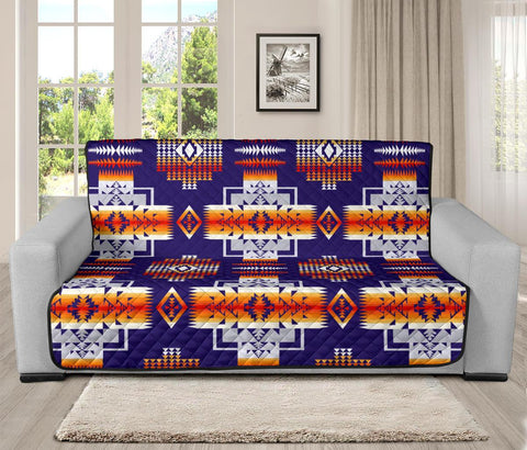 Purple Native Tribes Pattern Native American 70 Chair Sofa Protector