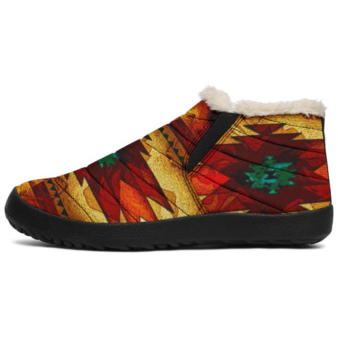 United Tribes Brown Design Native American Winter Sneakers