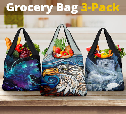 Pride Animal Grocery Bags NEW