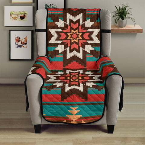 GB-NAT00320 Ethnic Ornament Seamless Pattern 23" Chair Sofa Protector