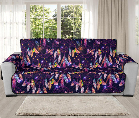 Purple Dreamcatcher Feather 78 Chair Sofa Protector