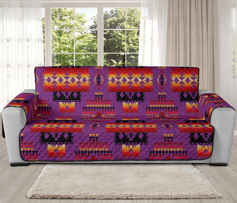 Purple Tribal Native American 78' Chair Sofa Protector