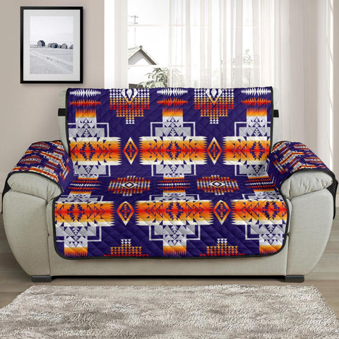 Purple Native Tribes Pattern Native American Chair Sofa Protector