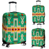 GB-NAT00062-06 Green Tribe Design Native American Luggage Covers