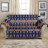 Native American Tribe Navy Pattern Chair Sofa Protector