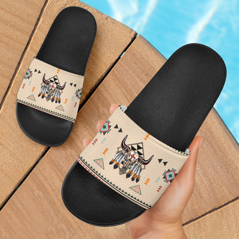 Native American Pride Bison Slide Sandals
