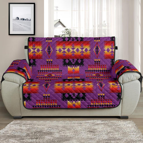 Purple Tribal Native American Chair Sofa Protector