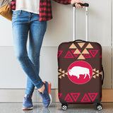 Brown Bison Tribal Native American Luggage Covers - ProudThunderbird