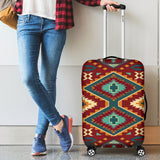 GB-NAT00061 Native Red Yellow Pattern Native American Luggage Covers