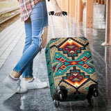Tribe Blue Pattern Native American Luggage Covers