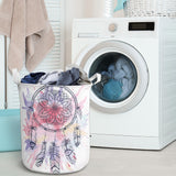 GB-NAT00379 Pink Water Color Dream Catcher Laundry Basket
