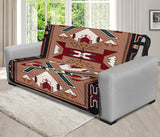 Orange Geometric Native American 70 Chair Sofa Protector