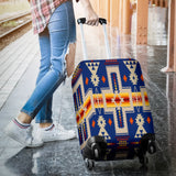 GB-NAT00062-04 Navy Tribe Design Native American Luggage Covers