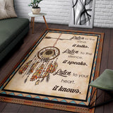 Listen To The Wind It Talks Native American Area Rug