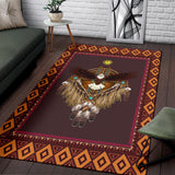 Sun Owl Dreamcatcher Native American Design Area Rug