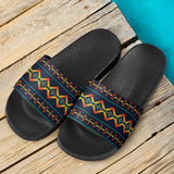 Dyamond Southwest Pattern Great Native Slide Sandals